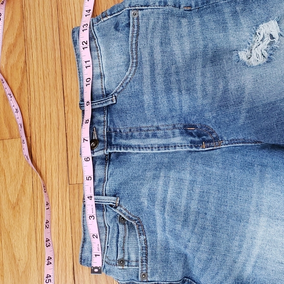 Jessica Simpson - Venice Cutoff Short Distressed High Rise Denim Jean 28 - Picture 9 of 11